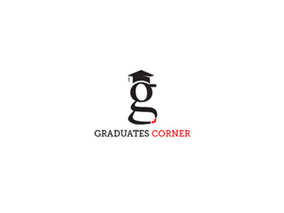 Graduates Corner graphic illustration logo school