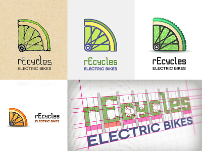 Recycles. Electric Bikes bicycle bike eco electric green lemon orange recycles wheel
