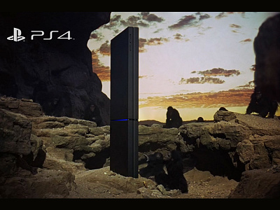 PS4 advert concole kubrick monolith playstation ps4 sony