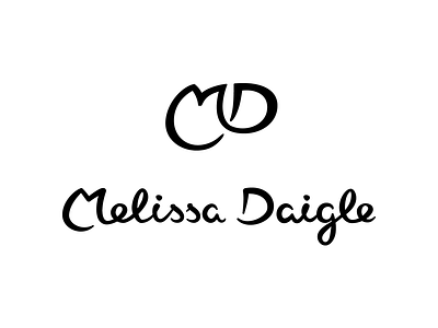 hand lettering name and monogram