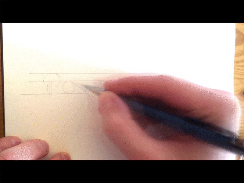 Postage Wizard timelapse animation lettering logo postage process sketch timelapse video wizard