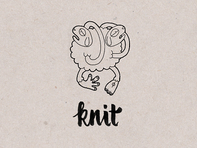 KNIT. Logo concept.