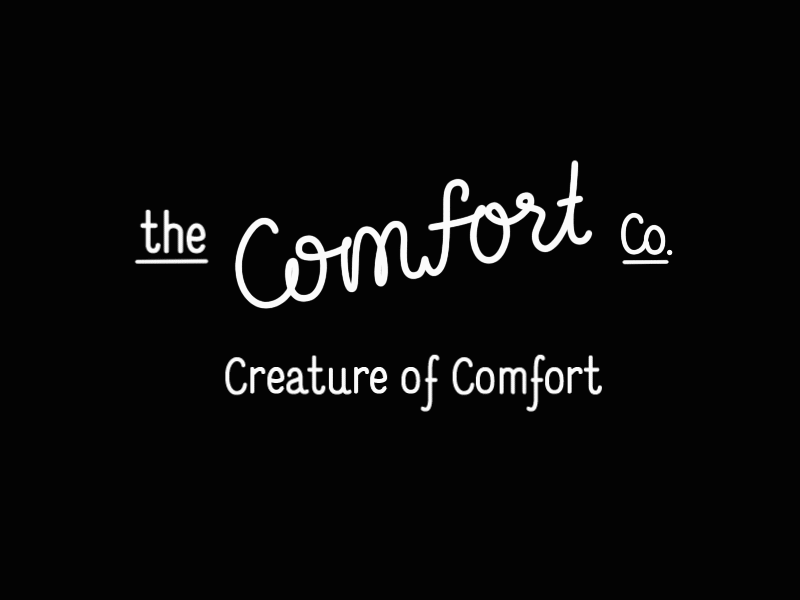 Logo Animation Comfort Co animation font lettering logo