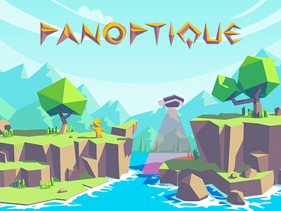 Panoptique Game Concept 3d adventure character game panoptique polygonal sci fi