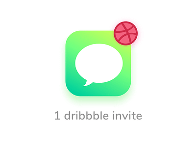 Dribbble Invite to giveaway badge ball dribbble icon invitation invite