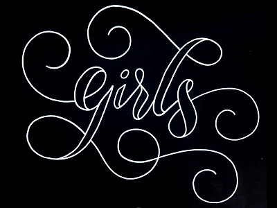 Girls font girls hand lettering lettering script swash swirl type typography women