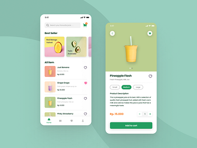 e commerce - Ordering Juice UI App daily 100 challenge dailyui dailyuichallenge ecommerce ecommerce app ecommerce business ecommerce design ecommerce shop juice juice bar mobile mobile app mobile ui order ui ui ux ui design uidesign uiux ux