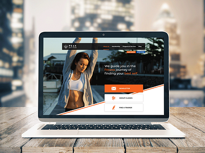 Peak Fitness | Web Design artworks branding custom designing marketing web design