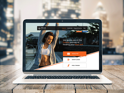 Peak Fitness | Web Design artworks branding custom designing marketing web design