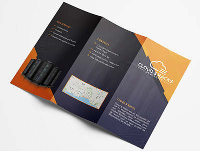 Cloud & Racks | Brochure artworks branding cloud custom design digital illustration marketing