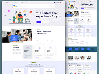 PythonLab - Tech Company Landing Page