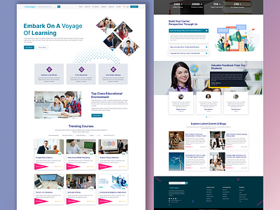 Education Website Landing Page Exploration