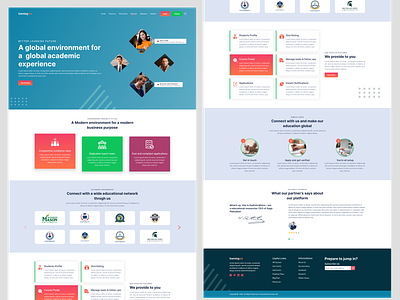 Education Website For Partners Concept Thinking