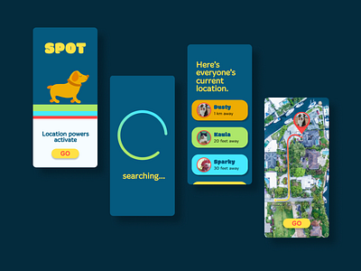 Pet Location Tracker daily ui daily ui 20 dailyui location tracker mobile pet tracker ui