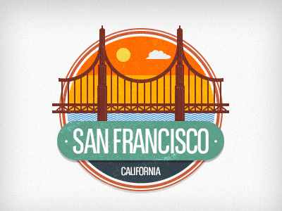 San Francisco california golden gate logo san francisco