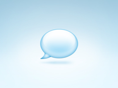 Chat bubble icon blue bubble chat free icon psd