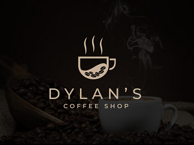 DYLAN S Coffee Shop abastact brand identity coffee shop logo creative logo design logo designer logo idea logo inspirations logodesigner logotype minimal modern logo shop logo unique logo design