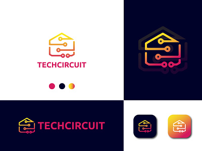 Tech Logo | Techcircuit Logo app icon brand identity crypto logo design gradient logo illustration it logo logo creation logo design logo designer logo folio logo idea logo inspirations logo trend logo type logos minimal modern logo tech logo technology logo