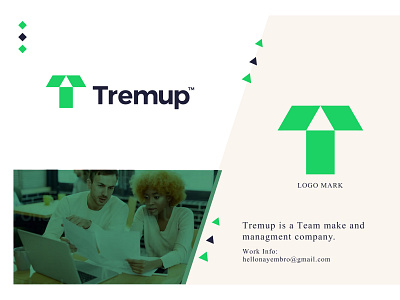 Tremup Logo 3d brand identity custom logo graphic design illustration logo logo design logo designer logo idea logo inspirations logo trend 2023 minimal logos minimalist modern logo motion graphics social media t logo teamlogo technology tremup