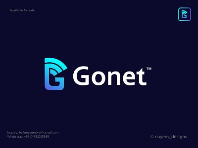 Gonet Logo Design, Branding