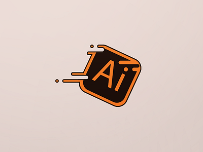 Liquid Ai flat illustrator liquid icon outline