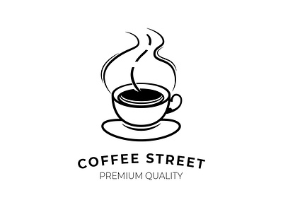 Coffee street logo branding design designtshirt graphic design illustration logo typography ui ux vector