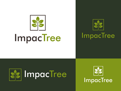 ImpacTree - Landscaping - Logo Design brand brand identity branding eco finance green landscape landscaping lawn care lawncare logo logo design logo designer logotype mark mower tree tree logo