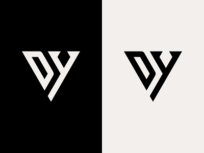 DY Logo branding clean design dy dy logo dy monogram icon identity illustration logo logo design logo designer logos logotype minimal modern tri angle yd yd logo yd monogram