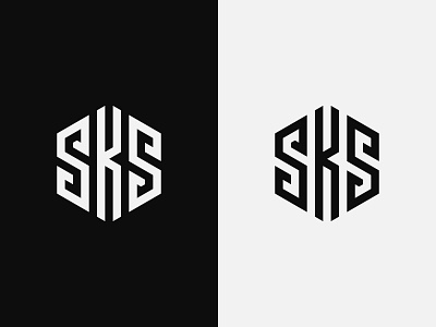SKS Logo apparel logo branding design fashion logo fitness logo hexagon icon identity illustration letter logo logo logo design logo designer logoawesome logos logotype sks sks logo sks monogram vector