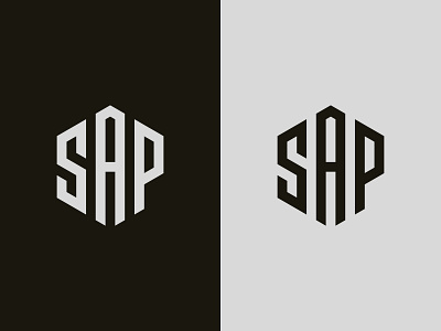 SAP Logo alphabet branding design dribbble grid logo hexagon icon identity illustration letter logo logo design logo designer logofolio logotype minimal sap sap logo sap monogram type