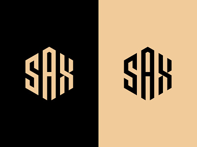 SAX Logo alphabet branding design grid logo hexagon logo icon identity illustration letter logo logo design logo designer logos logotype minimal monogram sax sax logo sax monogram vector