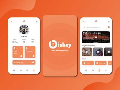 Biskey app app design design logo product design ui user experience user interface