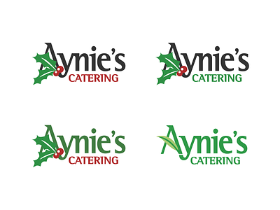 Aynie's Christmas Themed Logo christmas holidays logo