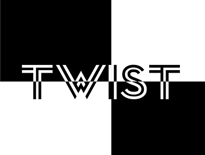Twist design illustration typography
