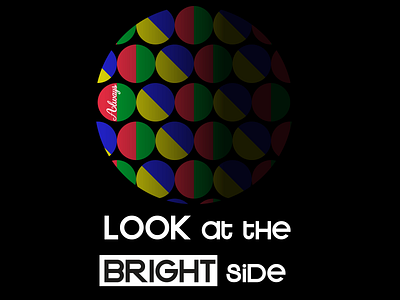 Bright Side art bright design graphic design illustration illustrator inspired minimal motivation quote design side vector
