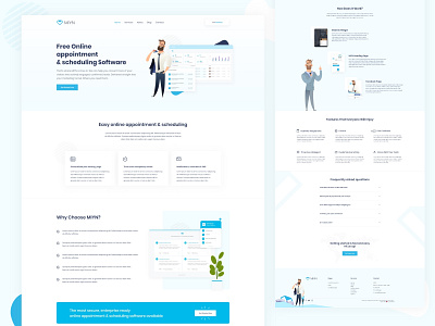 Landing page for MIYN. Free appointment  & scheduling app