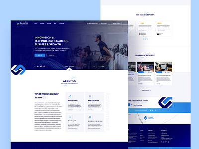 Homepage design for IT Solution & Consultancy  Company