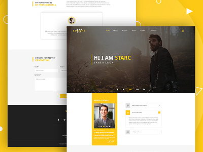 Sparky17-PSD Template Free Download agency blog company corporate free download freebie html personal portfolio psd template spark themeforest