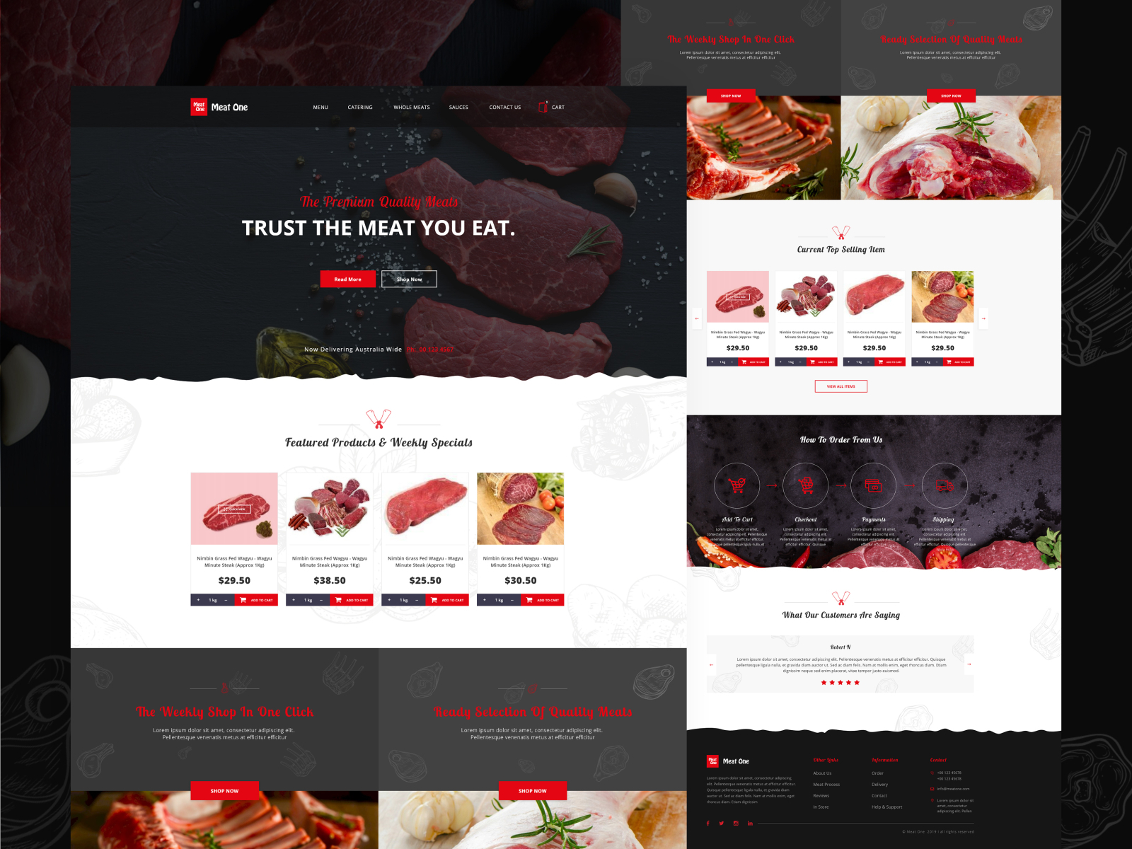 Online meat selling website design 🥩 by Nazmul Shohag on Dribbble