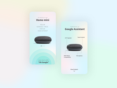 Google Home Mini UI Concept 1