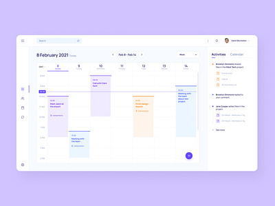 Taskmanager UI | Calendar app design calendar clean daily ui dashboard design desktop interaction design interface tablet taskmanager ui ui ux ux ui design