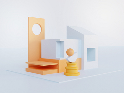 3D Architectural Composition