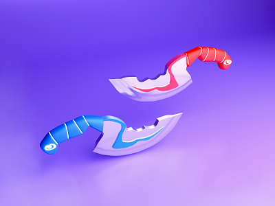 3D Blink Dagger Dota 2 3d 3d art 3d artist artwork blender blink dagger design dota dota 2 knife sword weapon