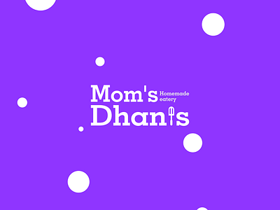 Moms Dhanis logo design + fryer spoon icon