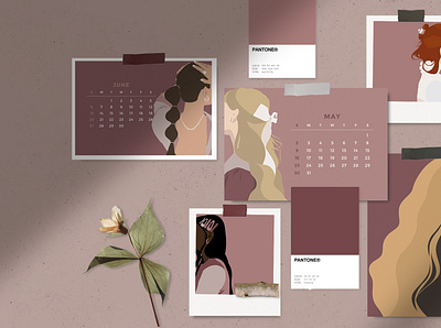 The Berry Girls postcards collection art art collection calendar calendar 2021 design flat design girl illustration graphic graphic design graphic illustration illustration illustration art illustration design illustrator minimalist modern modern design vector woman illustration women illustration