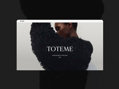 Fashion online store TOTEME design ecommerce fashion online shop online store shop store ui user interface uxui web webdesign website