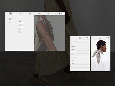 TOTEME fashion brand layouts adaptipe design ecommerce fashion fashion store layouts onlineshop onlinestore responsive store typography ui user interface uxui web webdesign website