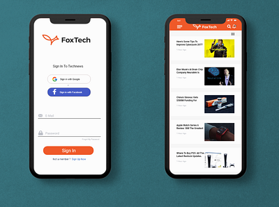 FoxTech News adobe xd app design ui ux