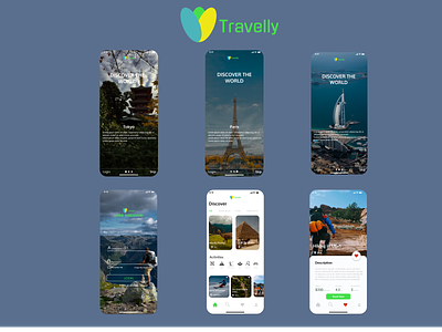 Travelly App ux ui app figma design