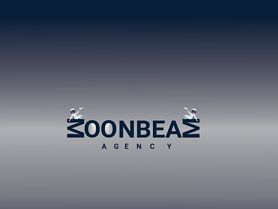 Moonbeam Agency Logo illustration logo